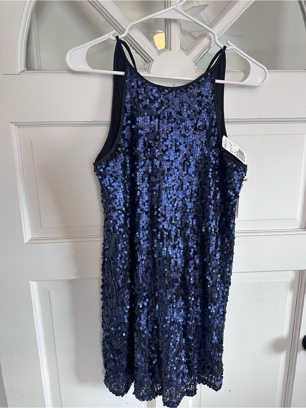 Forever 21 Navy Blue Sequin Top